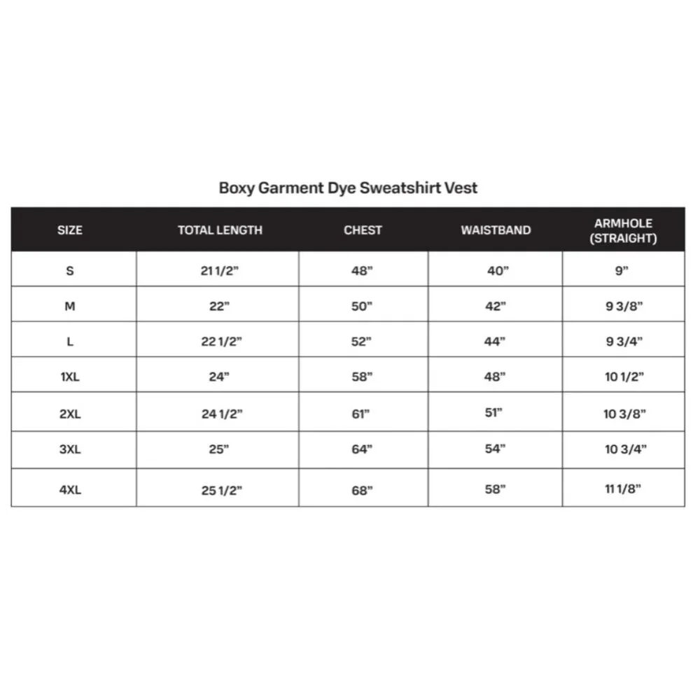 (NWOT) NLT Cotton-Fleece Boxy Garment-Dye Sleeveless Sweatshirt Vest (True Navy) - Picture 16 of 16